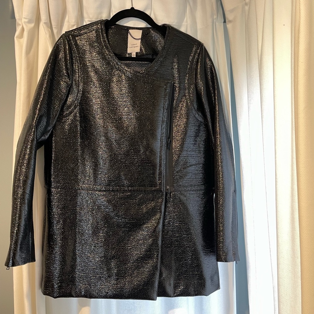 Robert Rodriguez Warm & Water Resistant Coated Wool Coat!